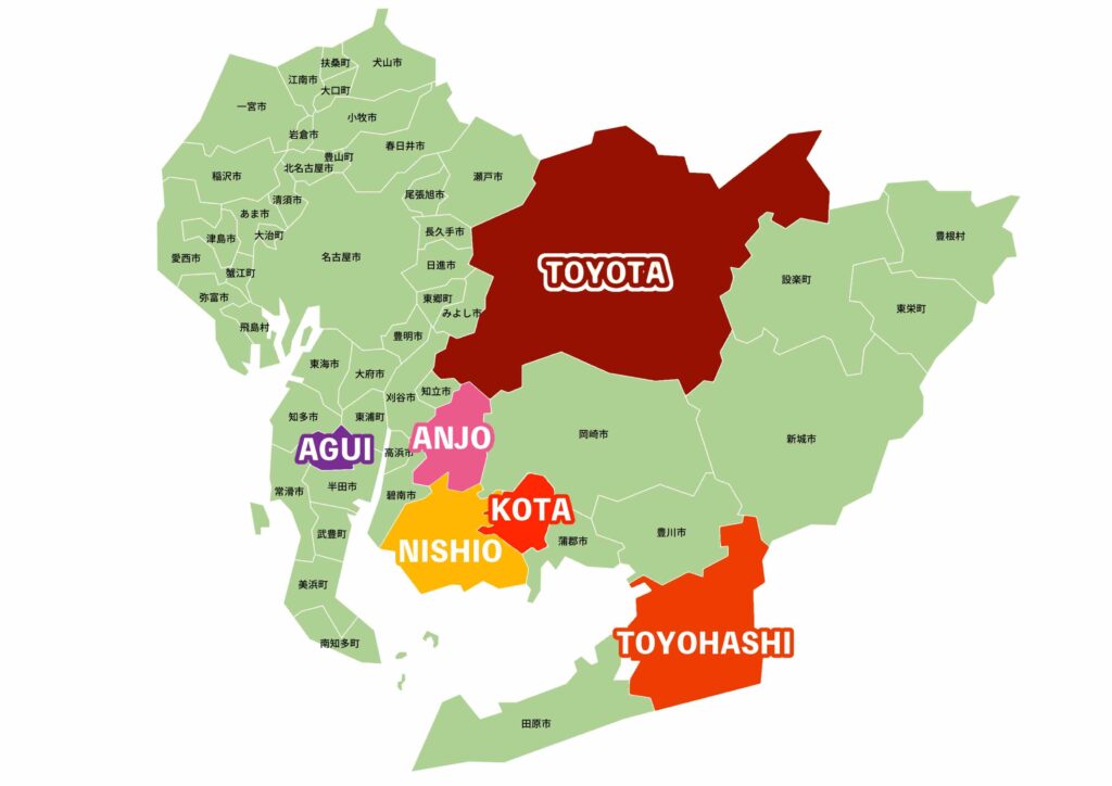 Mapa de localização da fábrica DENSO